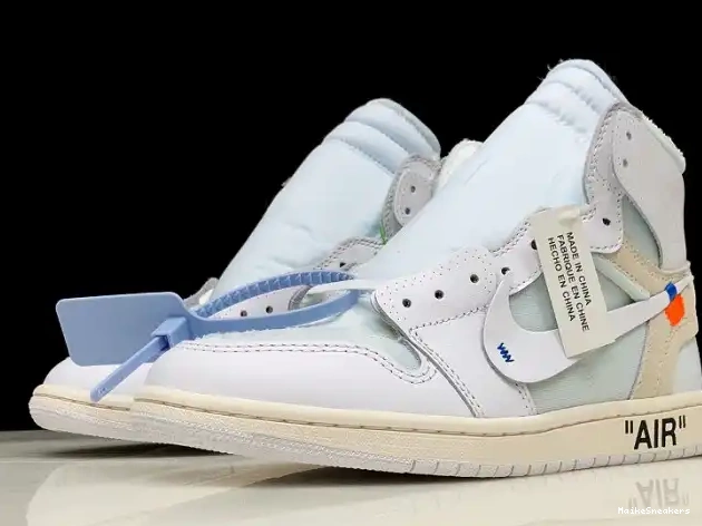 MaikeSneakers High Air 1 Jordan AQ0818-100 Off-White Retro White 0506